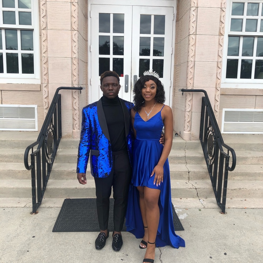 Royal blue formal dress